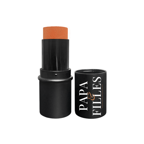 Cheek + Lip Stick in Blushing — warm coral cream blush and lip tint