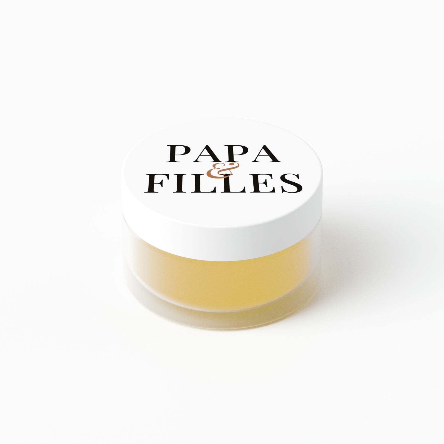 PAPA Lip Conditioner in Banana on a neutral background