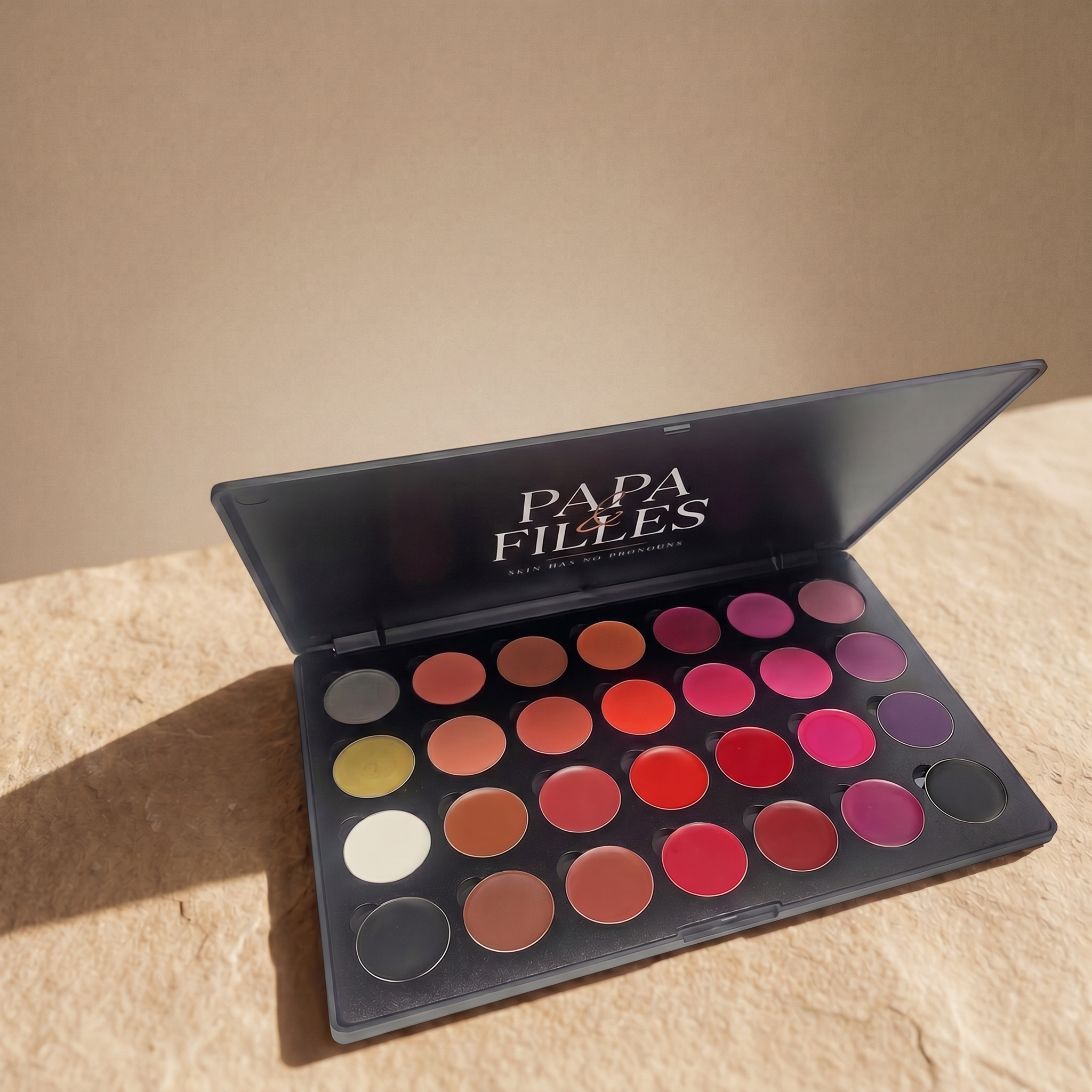 Dazzling Lip Canvas Palette — branded editorial shot