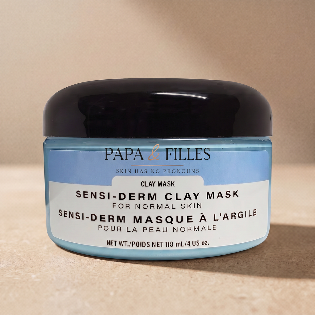 Sensi-Derm Clay Mask Normal — branded editorial shot