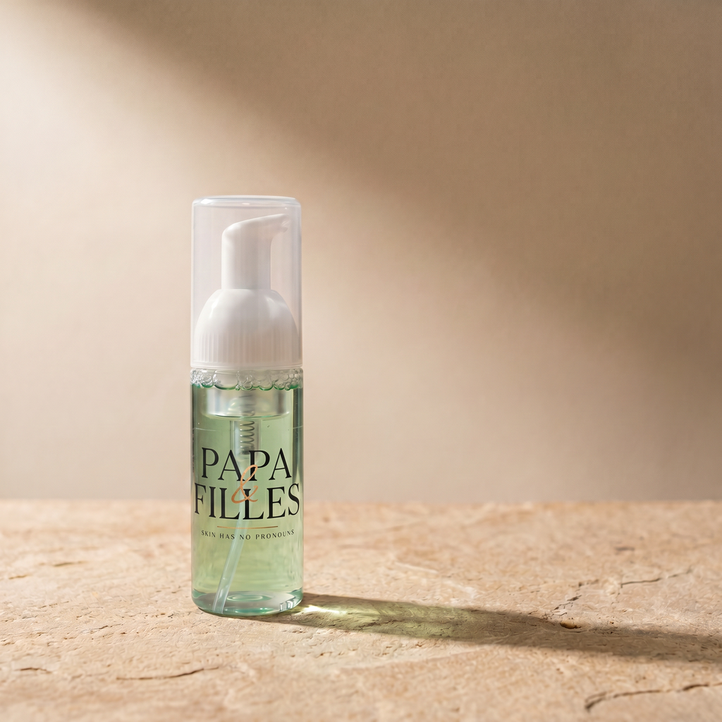 Enriched Foaming Cleanser — branded editorial shot