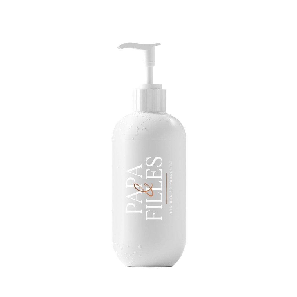 Hand and Body Moisturizer on cream backdrop