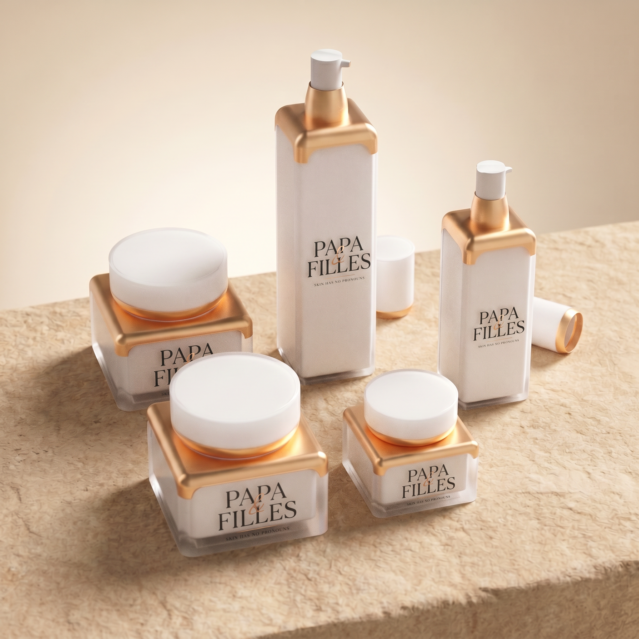 The Five-Step Skincare Ritual — branded editorial shot